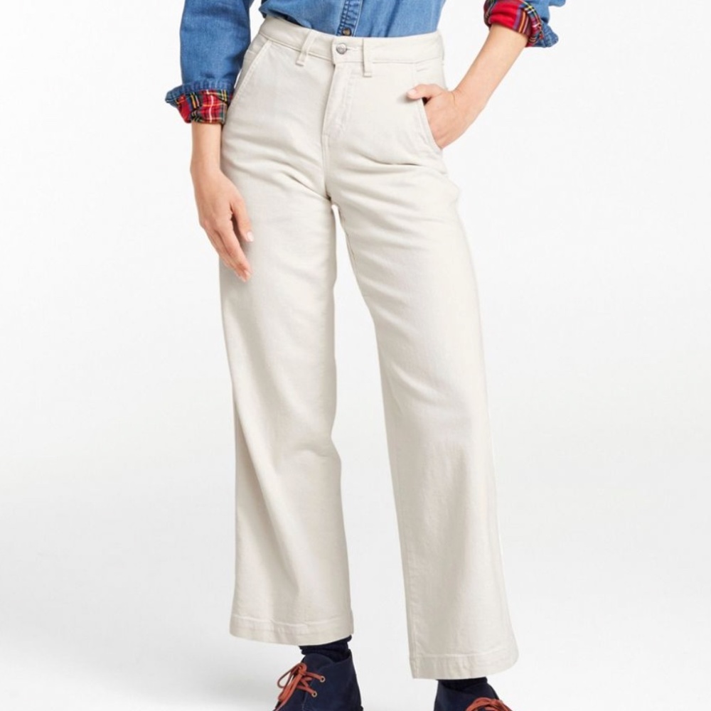 L.L. Bean Women's 207 Vintage Jeans, High-Rise Wide-Leg Colors size 16 M/T